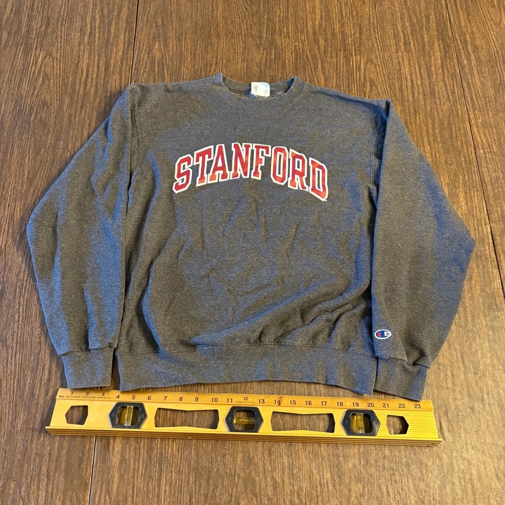 Champion Dark Gray Stanford Men's Crewneck Sweater